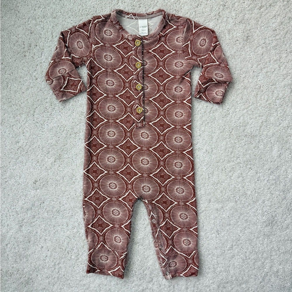 The Woods by Kate Quinn Geometric Patterned Kids One Piece